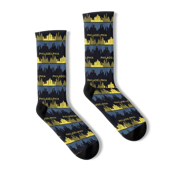 Philadelphia City Sound Waves Socks