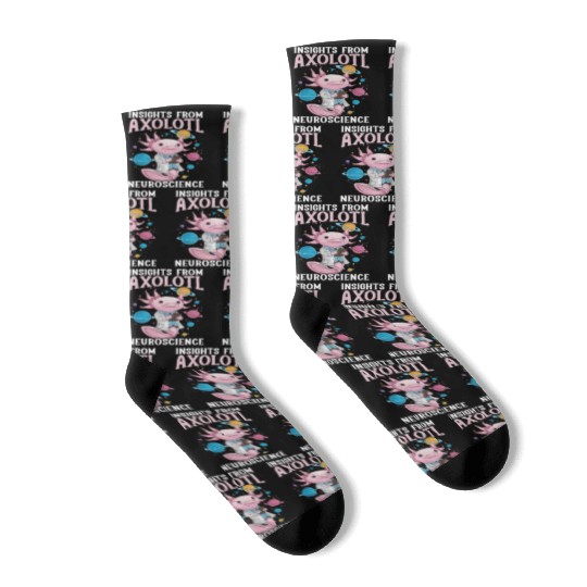 Axolotl Science Teacher Mexican Salamander Socks