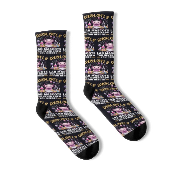 Axolotl Science Teacher Mexican Salamander Socks