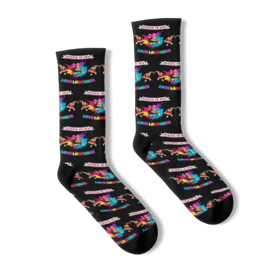 Pizza is my love language Socks
