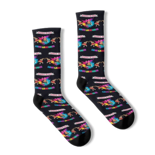 Pizza is my love language Socks