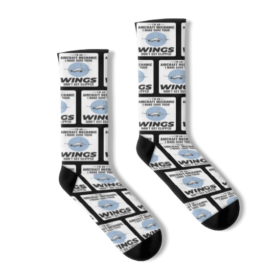Aircraft Mechanic Aviation Maintenance Technician Socks