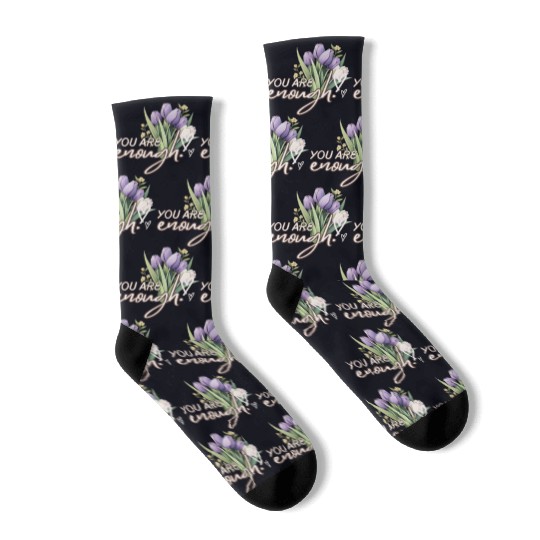 You Are Enough Bouquet Socks