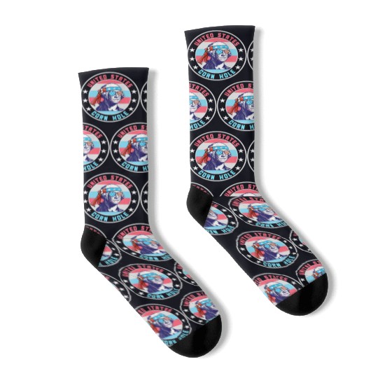 July Cornhole Apparel Clothing Premium Socks