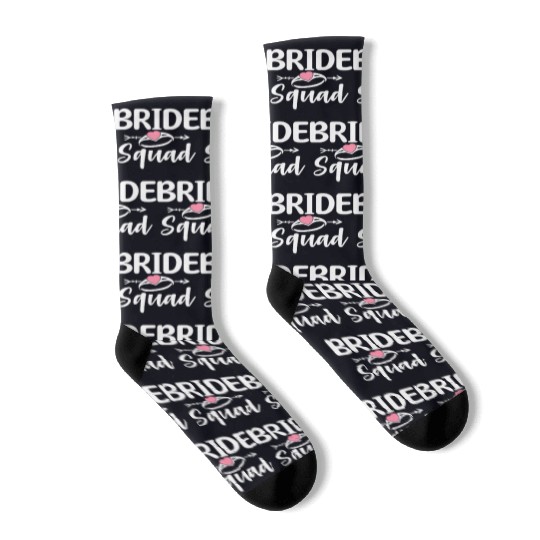 Bride Squad Bridal Party Bachelorette Party Socks