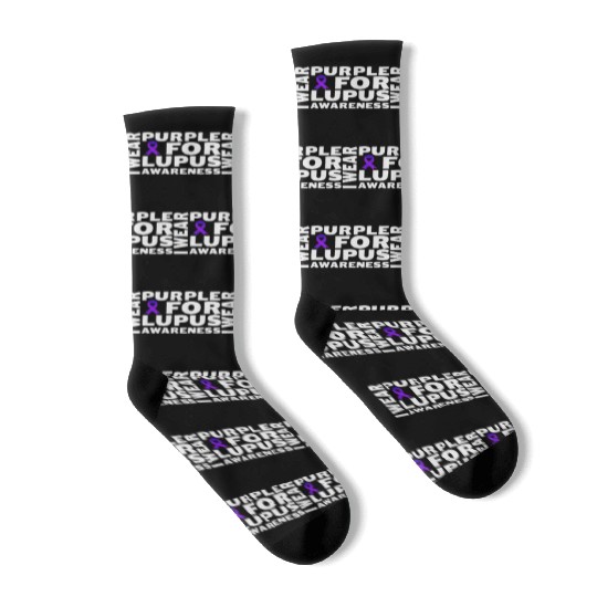 I Wear Purple For Lupus Awareness Month Lupus Socks