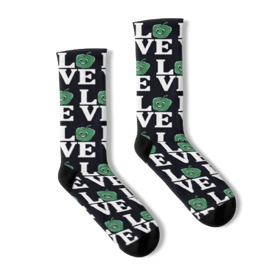 Bell Pepper Love Green Socks