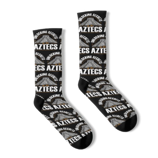 Aztec Pyramid Mayan Indigenous Mexican Aztec Socks