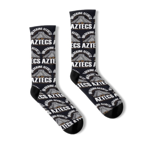 Aztec Pyramid Mayan Indigenous Mexican Aztec Socks