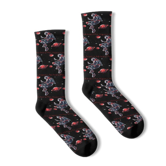 Reach for the Stars: Ad Astra Per Aspera Socks
