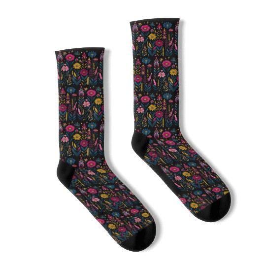 Wildflower Vintage Summer Premium Socks