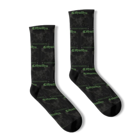 Tarot Card - Cthulhu Cult Lovecraft Necronomicon Socks