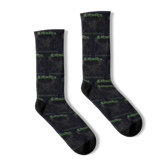 Tarot Card - Cthulhu Cult Lovecraft Necronomicon Socks