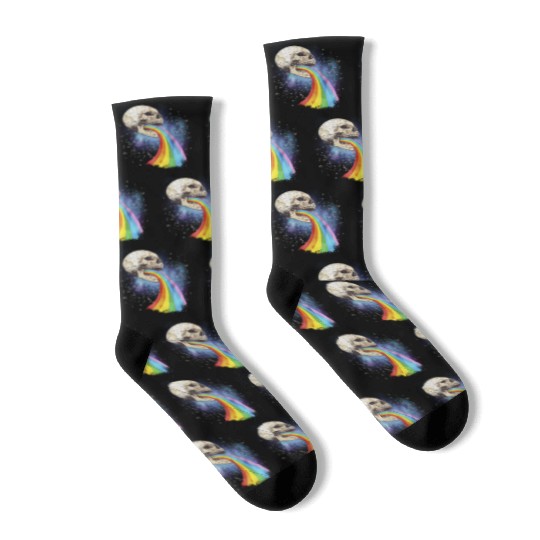 Goth Rock Satan Unicorn Festivals Death Metal Socks