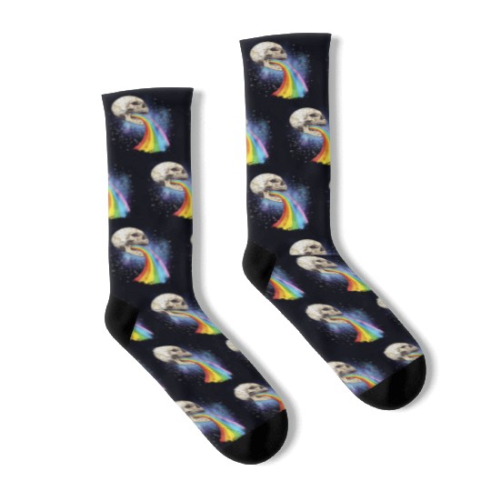 Goth Rock Satan Unicorn Festivals Death Metal Socks
