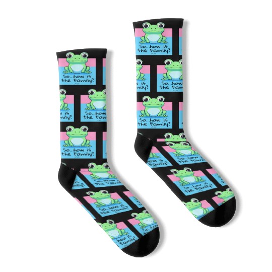 "How's the Family?" Asks a Friendly Frog Socks