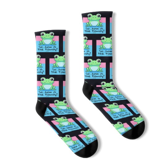 "How's the Family?" Asks a Friendly Frog Socks