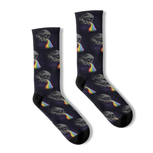 Goth Rock Satan Unicorn Festivals Death Metal Socks