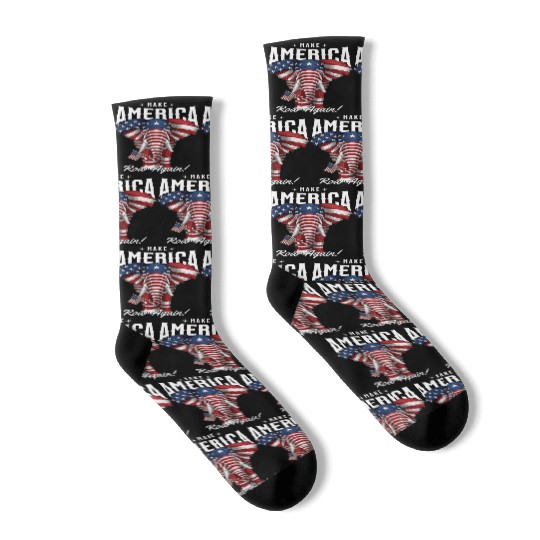 Republican Make America Roar Again Election 2024 Socks