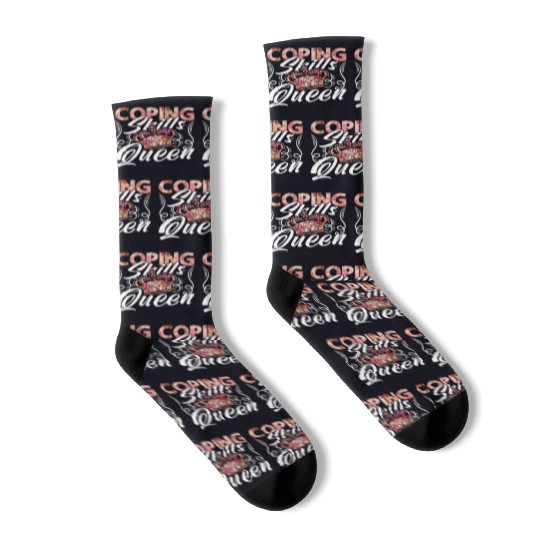 School Counselor Coping Skills Queen Social Worker Socks