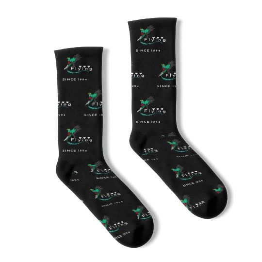 Flying SINCE 1994 Quetzal Bird Socks