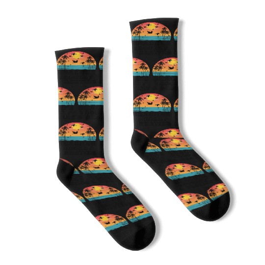Beaches Booze Besties Socks