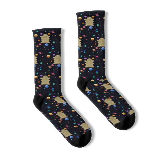 Tardigrade Space! Nerd, Geek Microbiology Science Socks