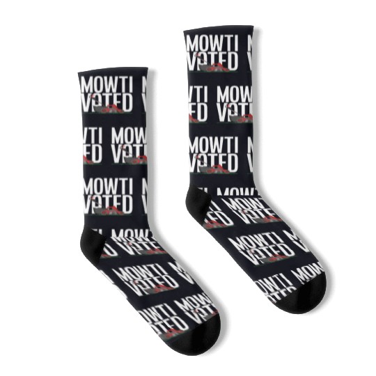 Landscaper Gardener Lawn Mowing Pun Socks