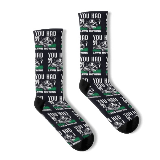 Landscaper Gardener Lawn Mowing Hobby Socks