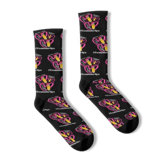 Back To School Counseling School Counselor Life Socks
