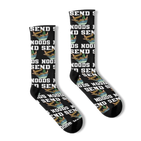 Send Noods Funny Japanese Ramen Noodle Socks