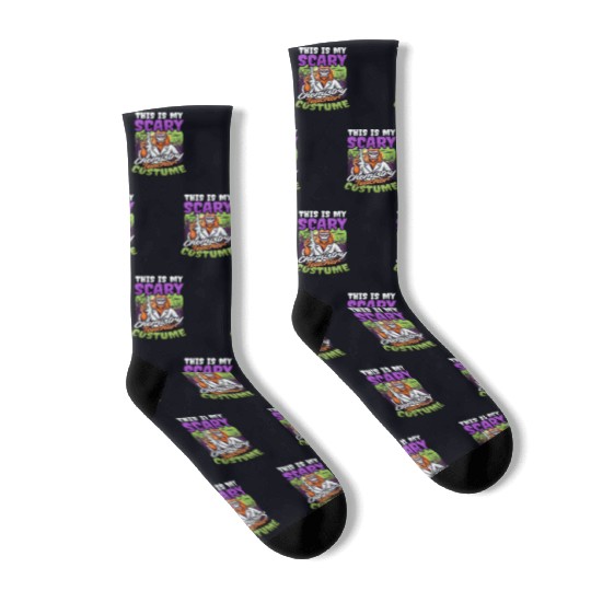 Halloween Chemistry Teacher Scary Teacher Costume Socks