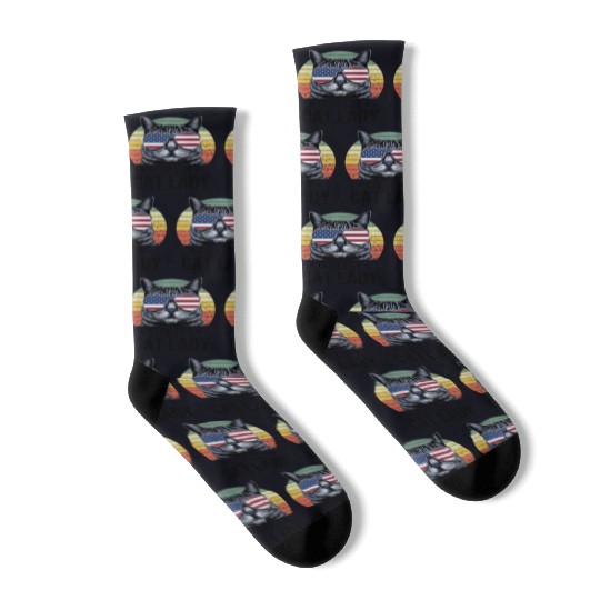 Coolest Cat Lady Socks