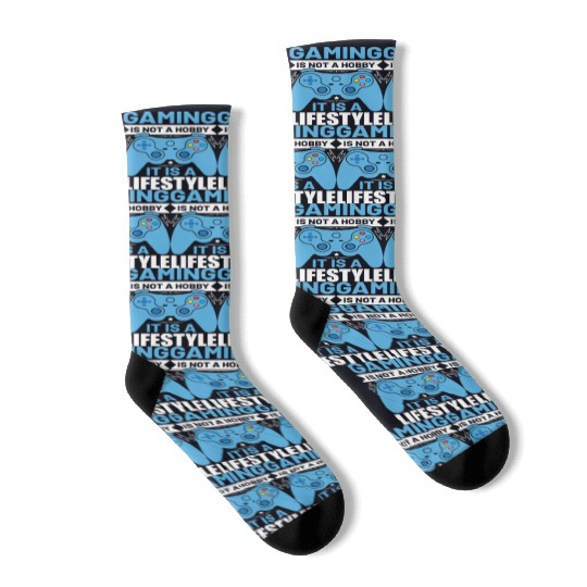 Gaming is not a hobby it is a lifestyle Socks