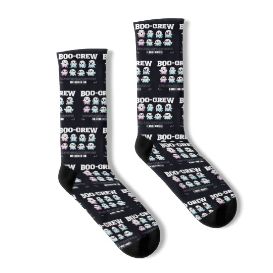 Boo Crew - Halloween Cute Ghost Socks