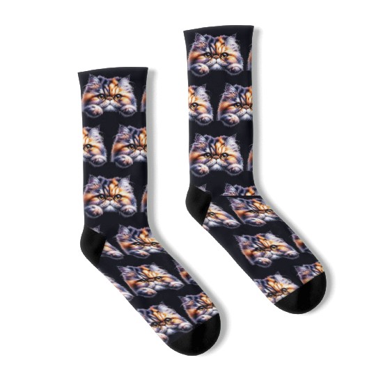 Persian cat Socks
