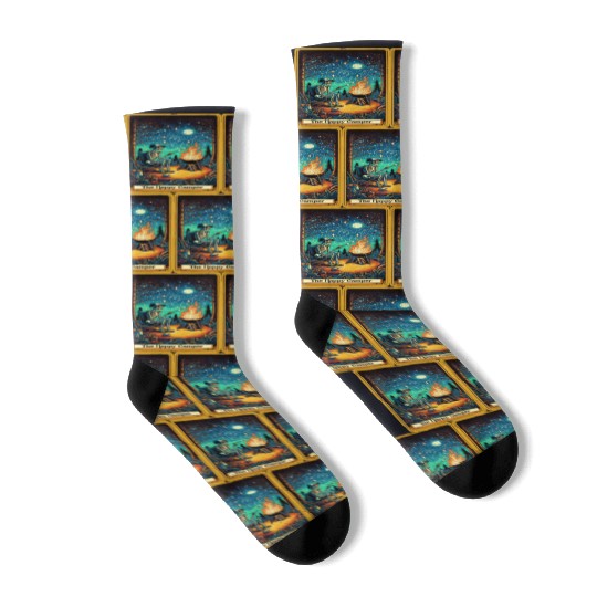 The Happy Camper Tarot Socks
