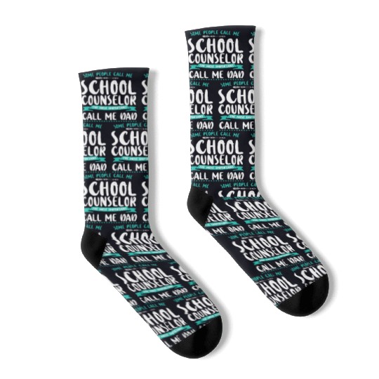School Counselor Dad Some People Socks
