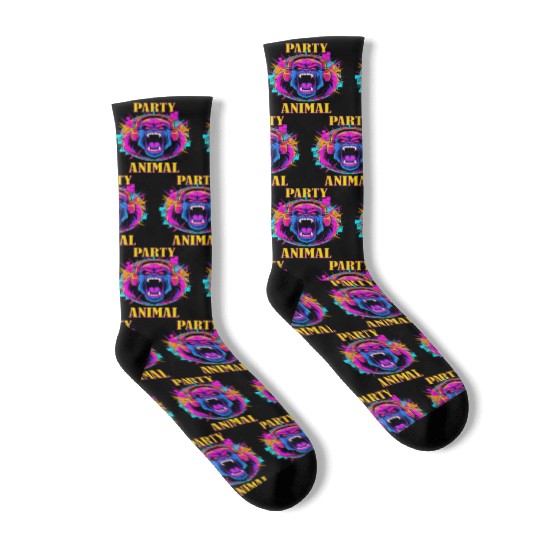 Party Animal Gorilla Style - Socks Design
