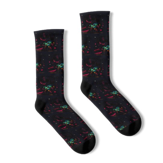 Spooky season zombie dog Socks