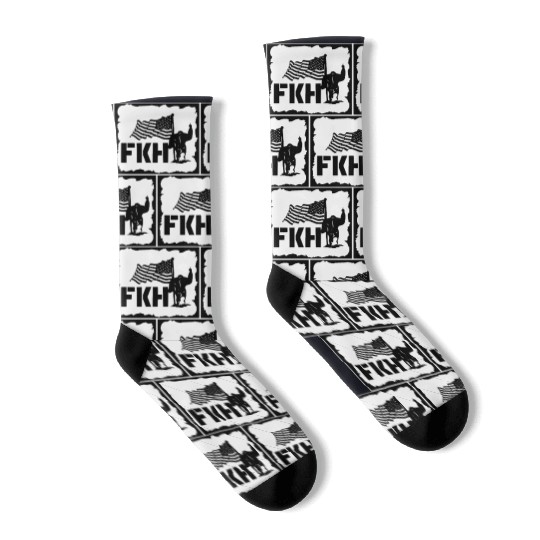 Bigfoot FKH Flag LIKE US ON FACEBOOK # Socks