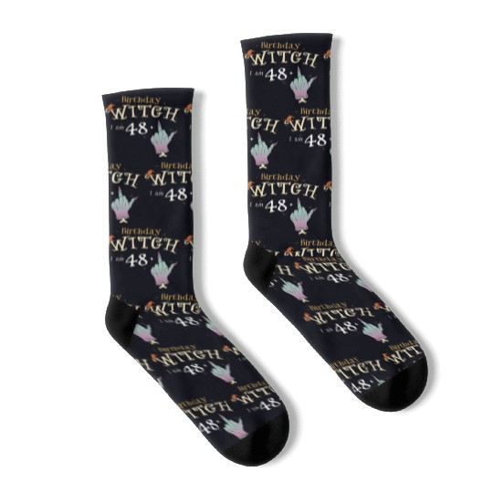 Yes It's My Birthday - 49th Birthday Witch Funny Socks