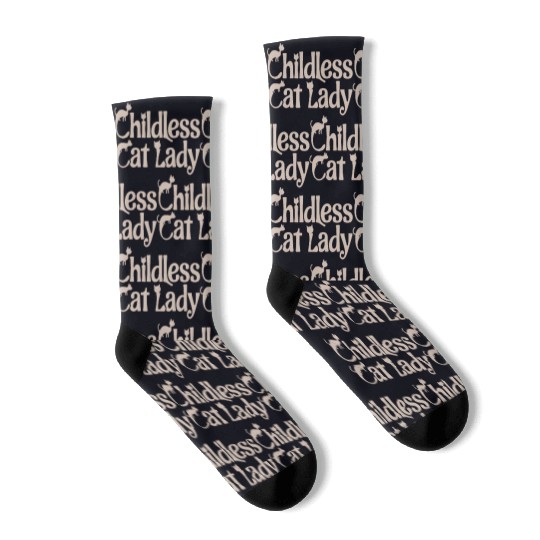 Childless Cat lady Kamala Harris Socks