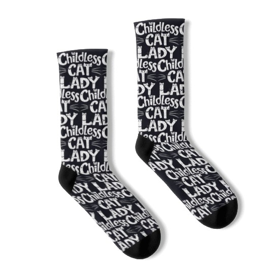 Childless Cat lady Kamala Harris Socks