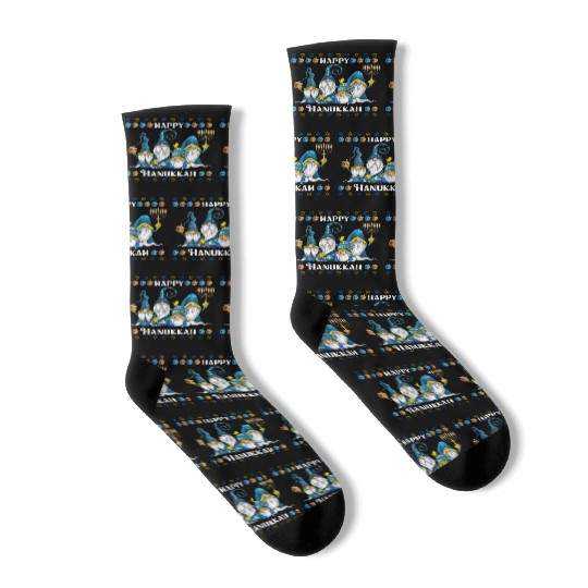 "Hanukkah Gnome" Wishing You a Happy Hanukkah Socks