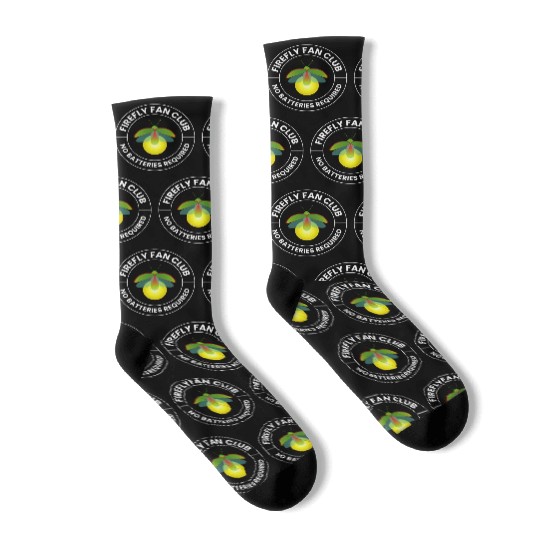 Fireflies Firefly Lightning Bug Insect Collector Socks