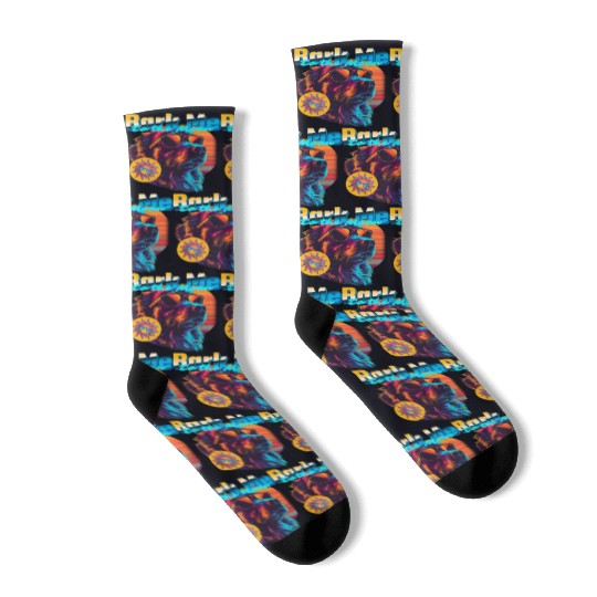 Funny "Bark Me To The Moon" Socks