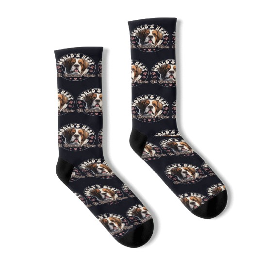 Saint Bernard Groovy St. Bernard Mom Socks