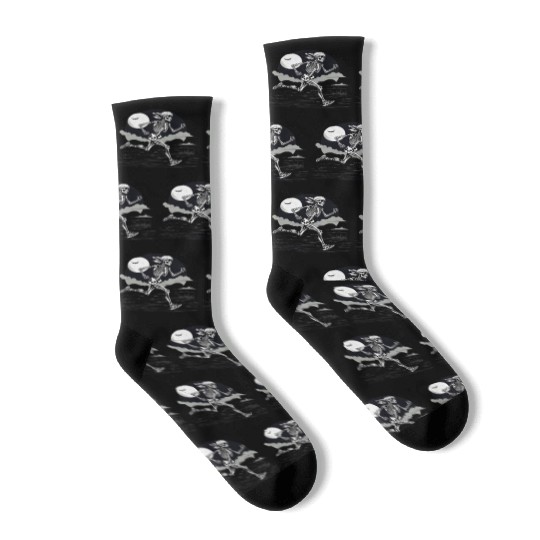 Midnight Marathon: Skeleton's Sprint Socks