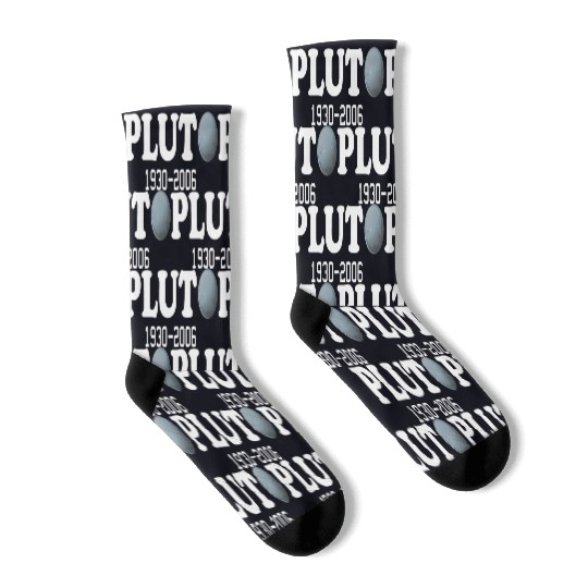 Pluto Never Forget It Was A Planet 1930 2006 Socks